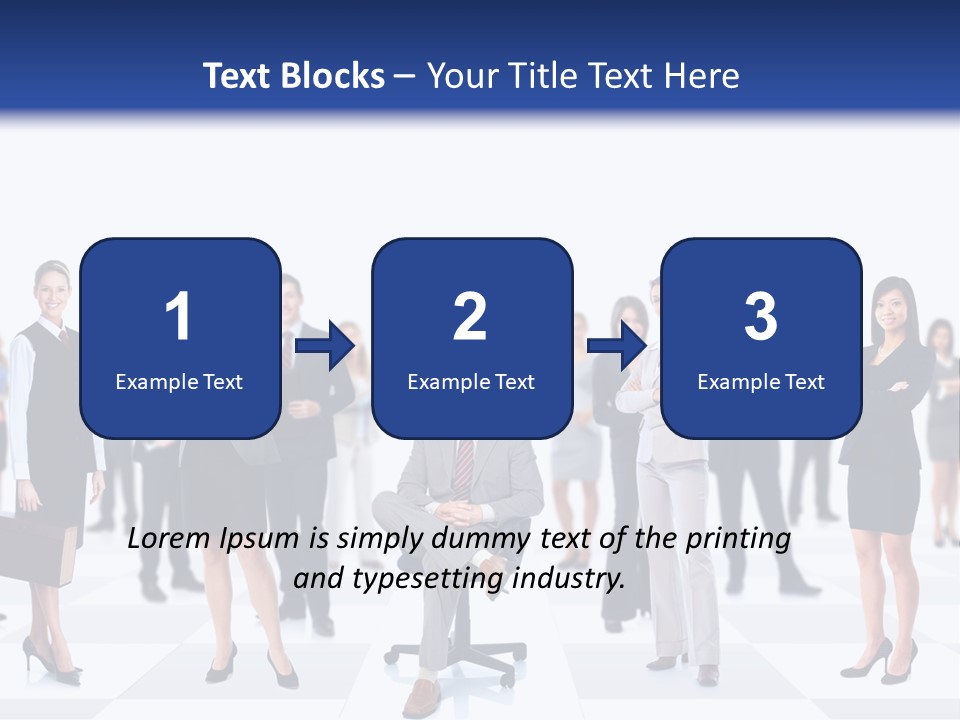 Manager Team Large PowerPoint Template