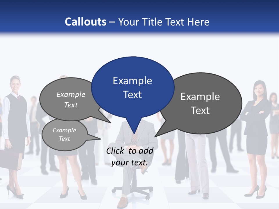 Manager Team Large PowerPoint Template