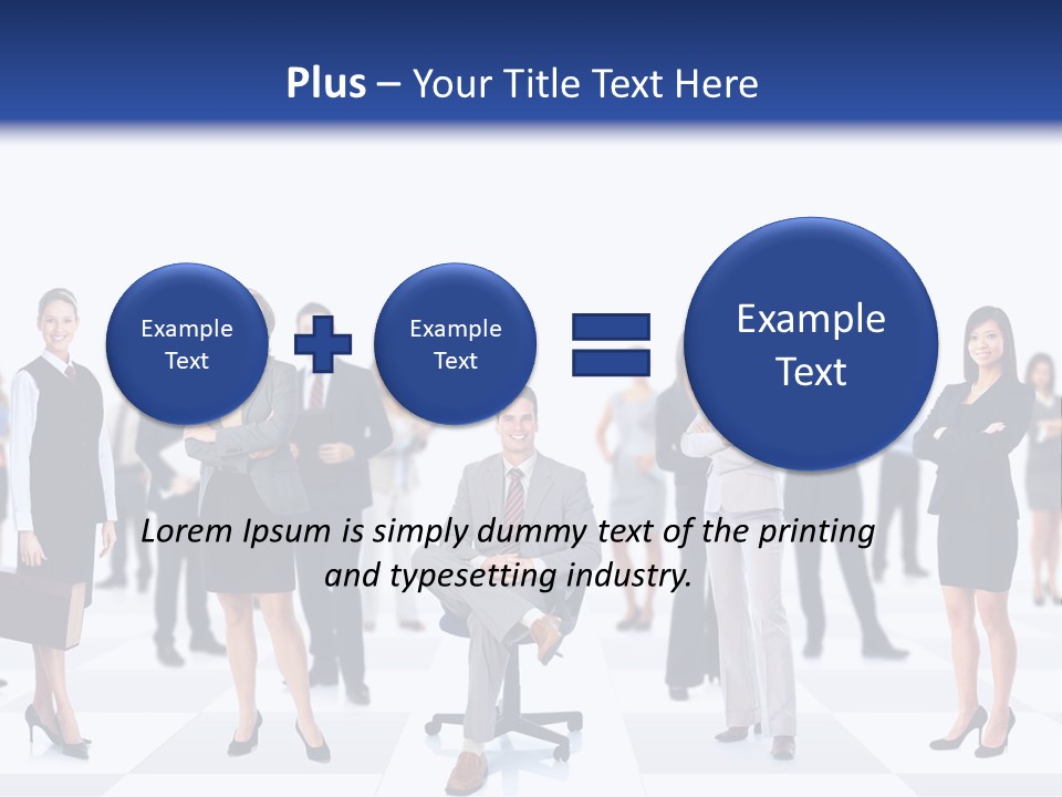 Manager Team Large PowerPoint Template