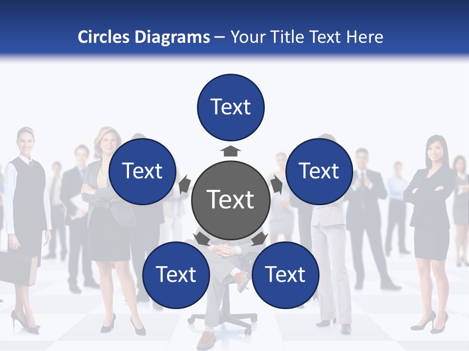 Manager Team Large PowerPoint Template