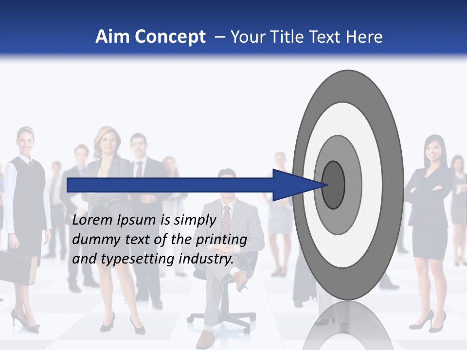 Manager Team Large PowerPoint Template