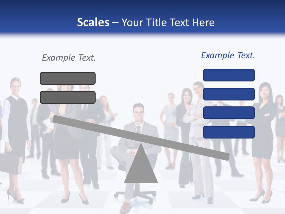 Manager Team Large PowerPoint Template