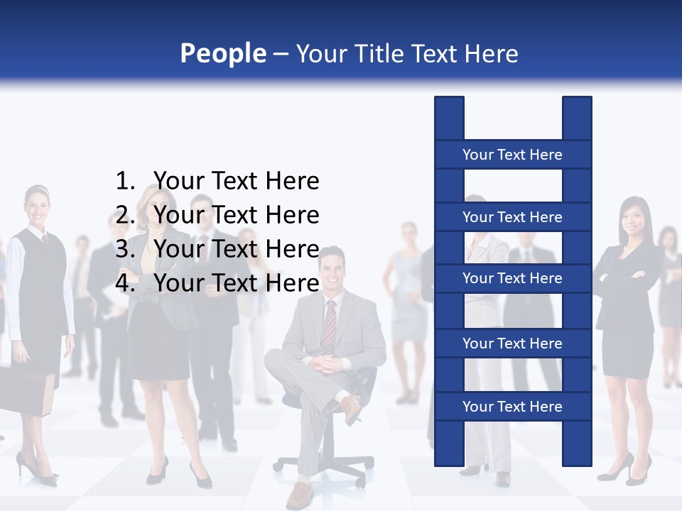 Manager Team Large PowerPoint Template