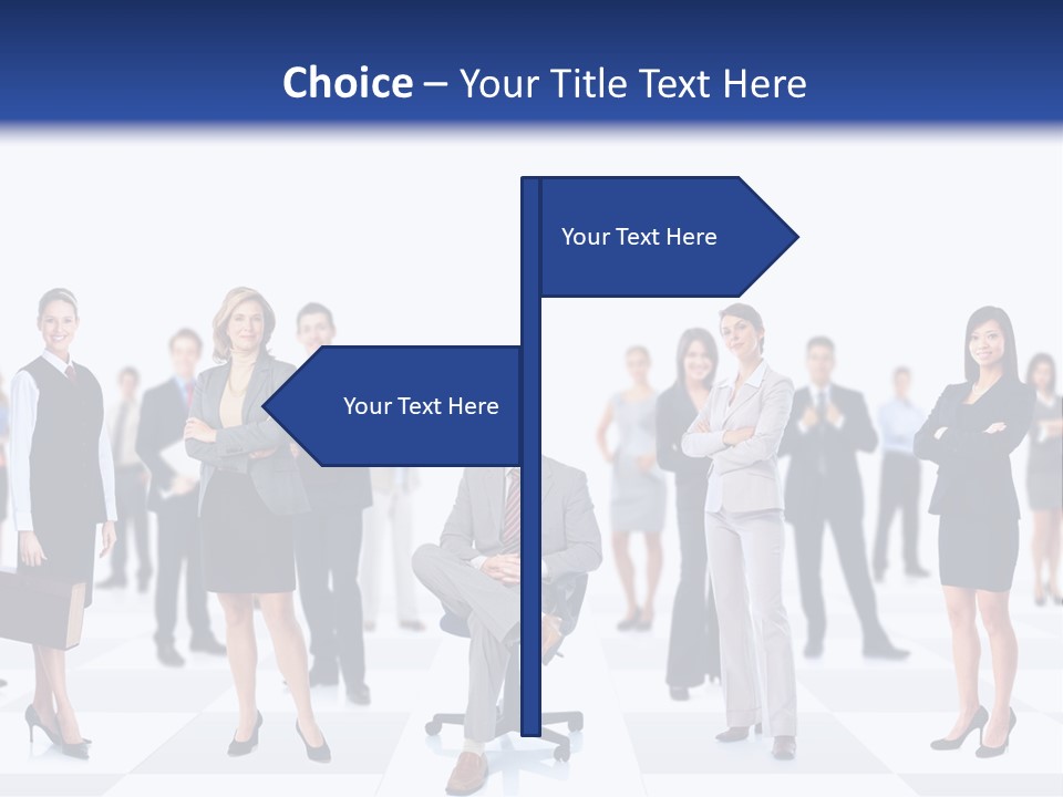 Manager Team Large PowerPoint Template