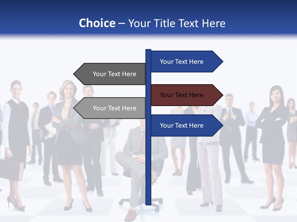 Manager Team Large PowerPoint Template