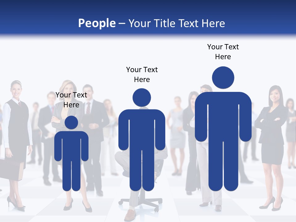 Manager Team Large PowerPoint Template