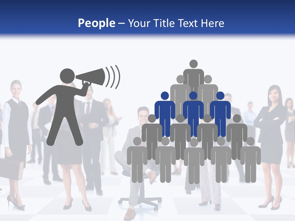 Manager Team Large PowerPoint Template