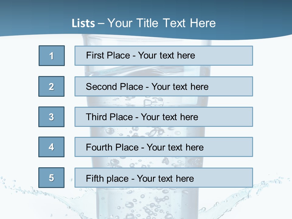 Thirst Glass Water PowerPoint Template