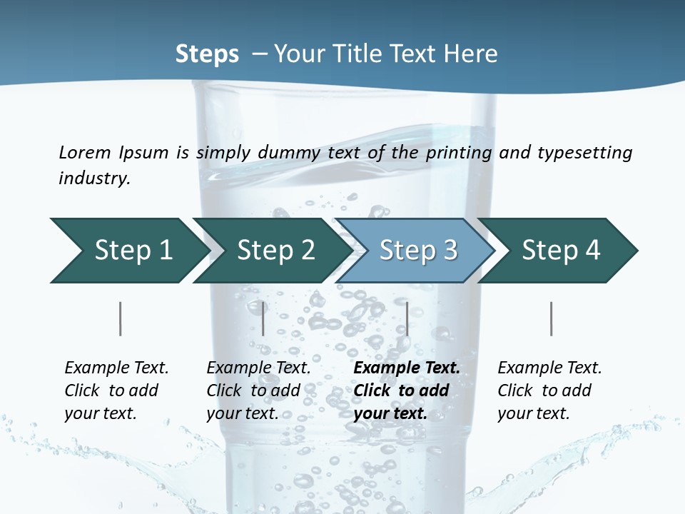 Thirst Glass Water PowerPoint Template