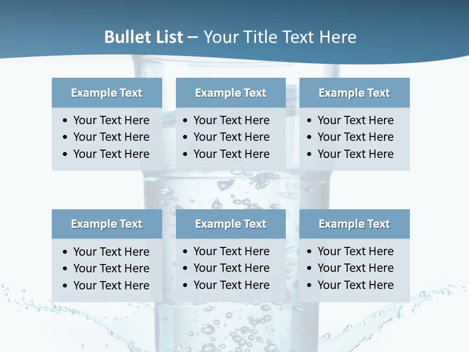 Thirst Glass Water PowerPoint Template