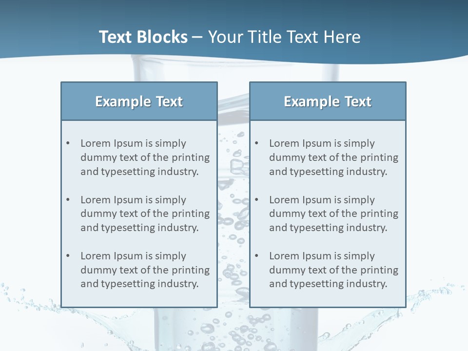 Thirst Glass Water PowerPoint Template