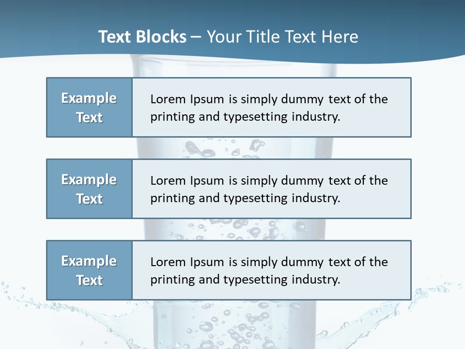 Thirst Glass Water PowerPoint Template