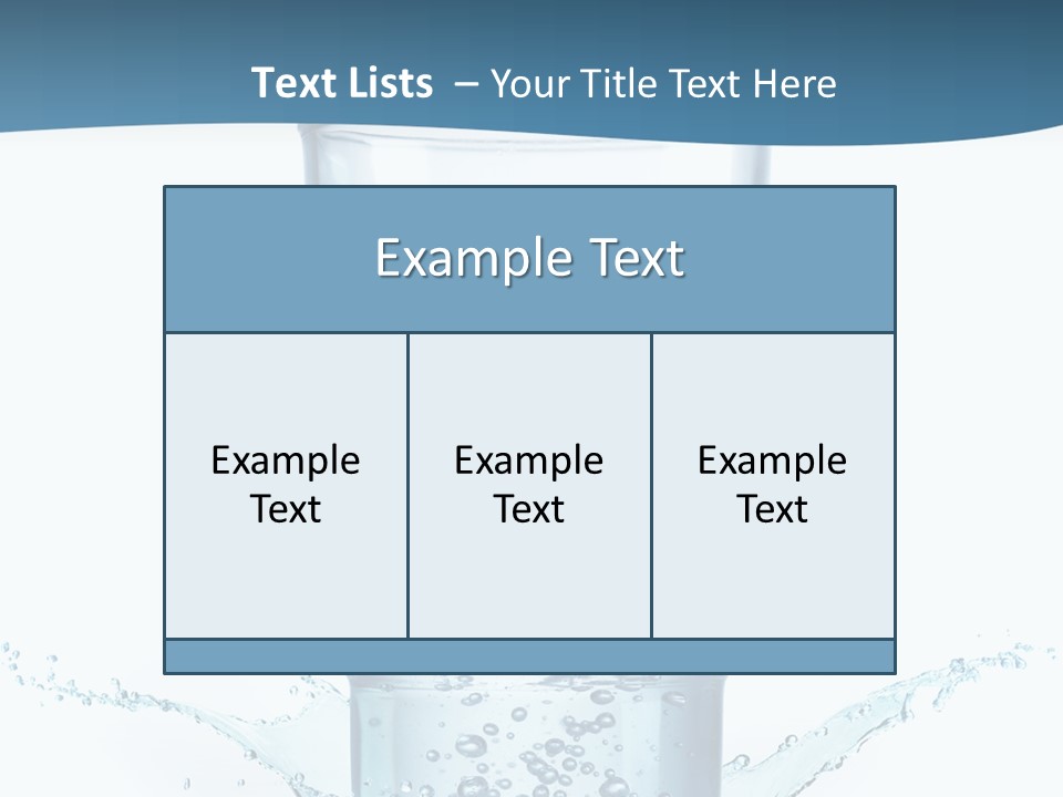Thirst Glass Water PowerPoint Template