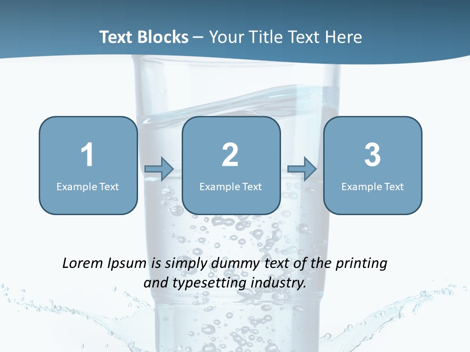 Thirst Glass Water PowerPoint Template