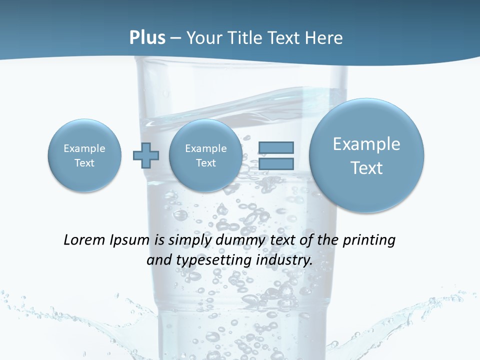 Thirst Glass Water PowerPoint Template