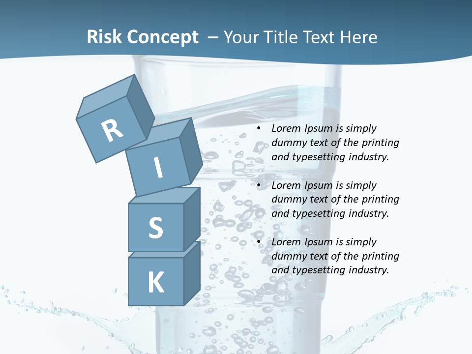 Thirst Glass Water PowerPoint Template