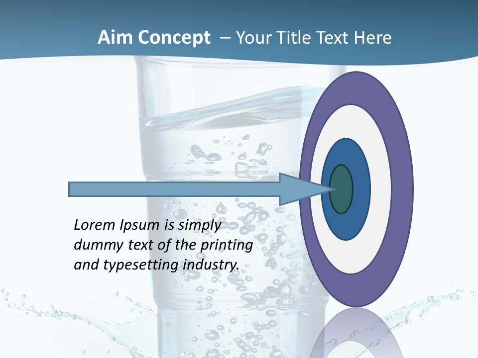Thirst Glass Water PowerPoint Template