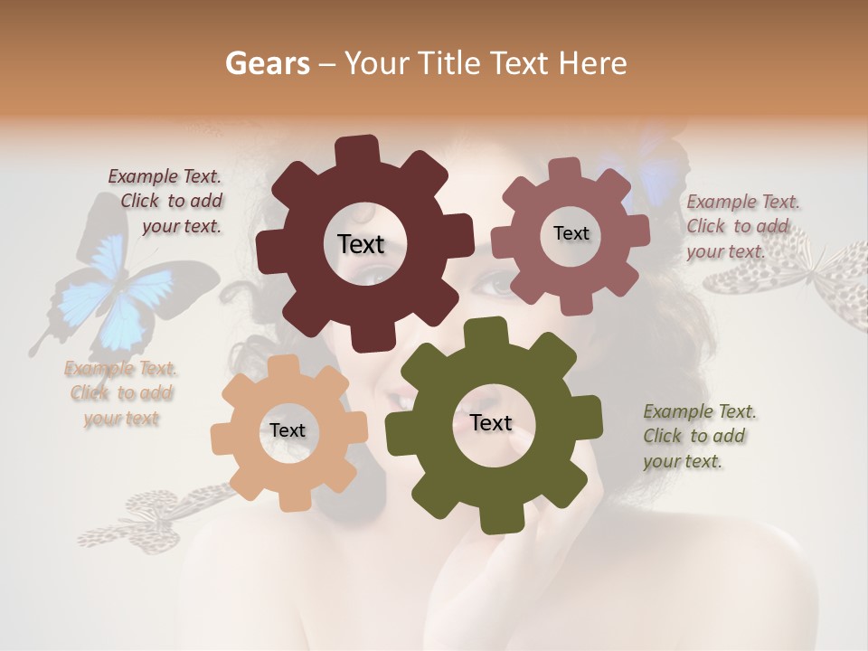 Head Face Smile PowerPoint Template