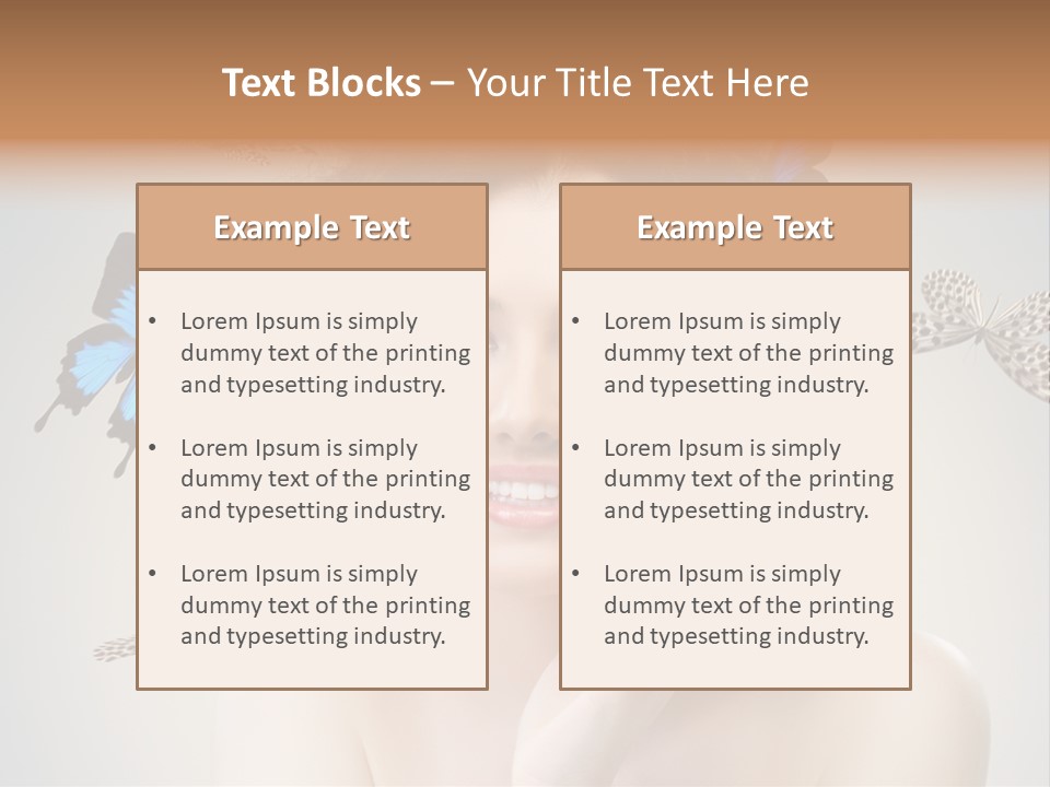 Head Face Smile PowerPoint Template