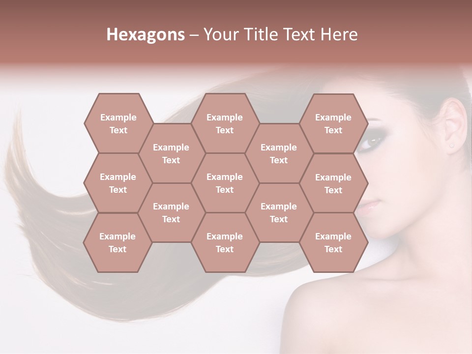 Young Female Straight PowerPoint Template