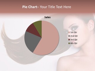 Young Female Straight PowerPoint Template