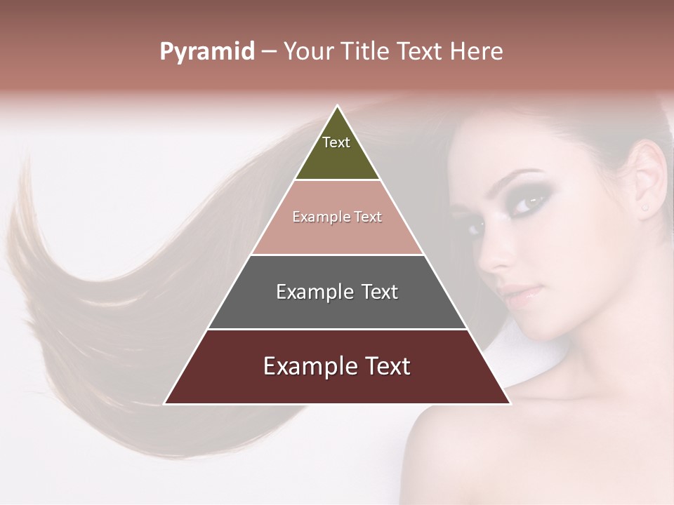 Young Female Straight PowerPoint Template