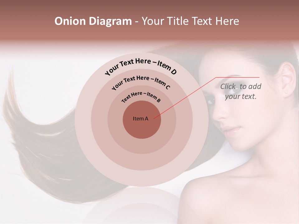 Young Female Straight PowerPoint Template