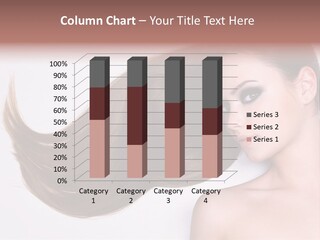 Young Female Straight PowerPoint Template