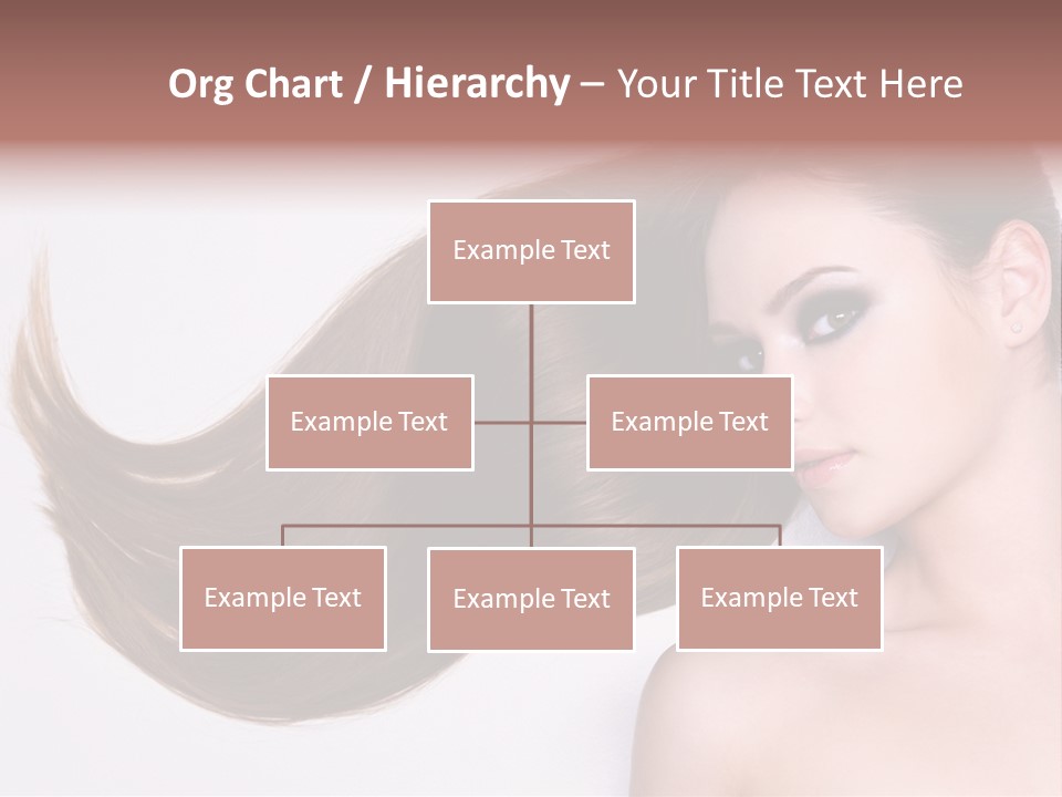 Young Female Straight PowerPoint Template