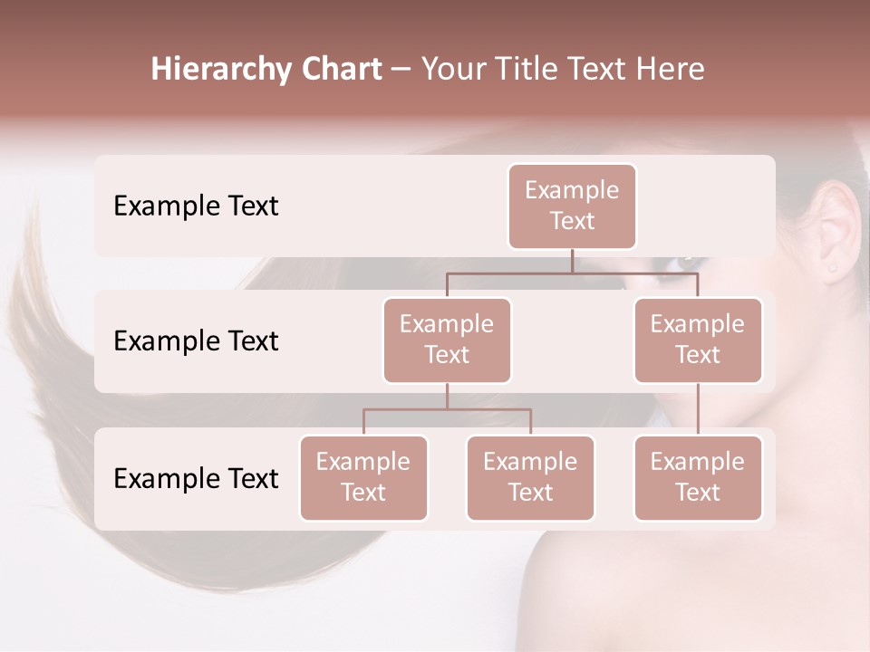Young Female Straight PowerPoint Template