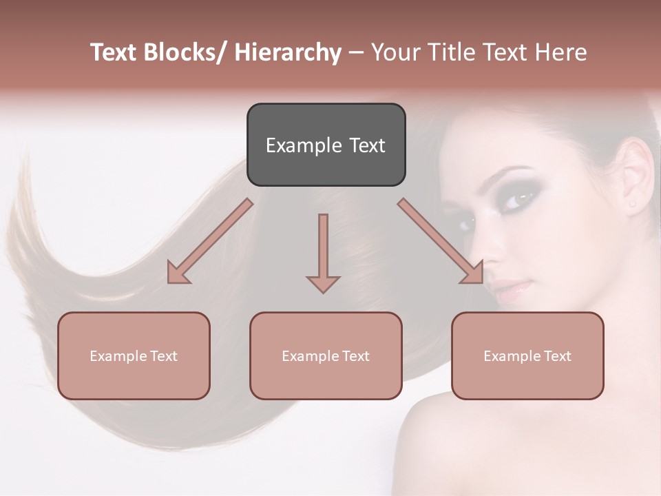 Young Female Straight PowerPoint Template