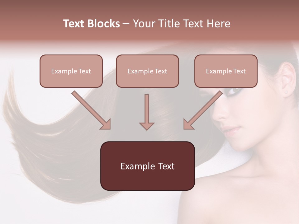 Young Female Straight PowerPoint Template