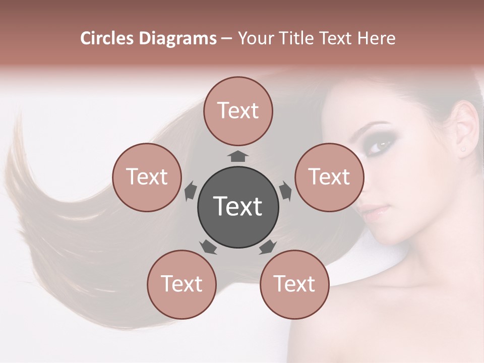 Young Female Straight PowerPoint Template