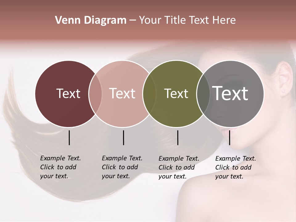 Young Female Straight PowerPoint Template