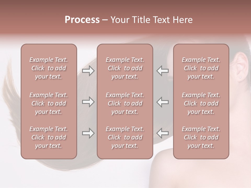 Young Female Straight PowerPoint Template