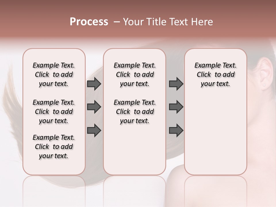 Young Female Straight PowerPoint Template