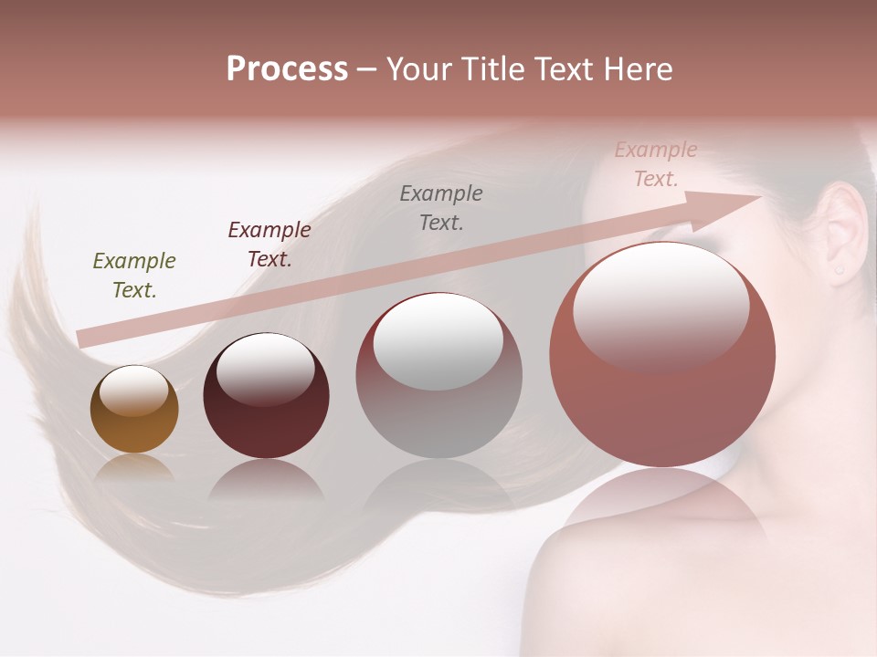 Young Female Straight PowerPoint Template