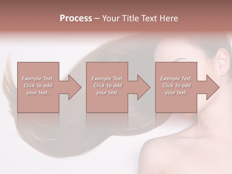 Young Female Straight PowerPoint Template