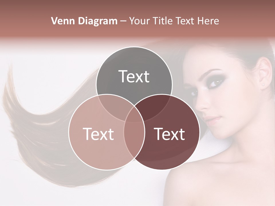 Young Female Straight PowerPoint Template