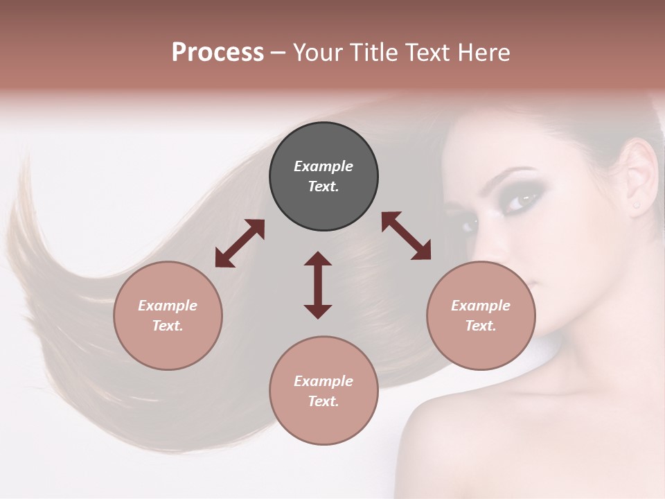 Young Female Straight PowerPoint Template