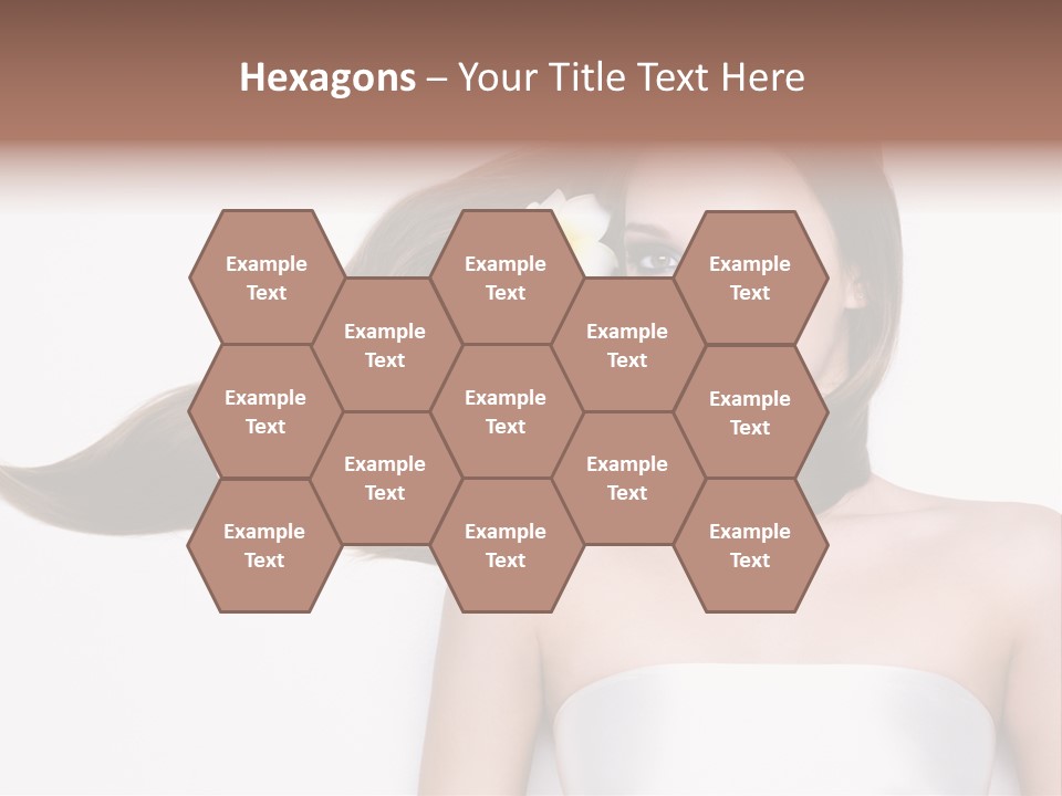 Caucasian Flower Teenager PowerPoint Template