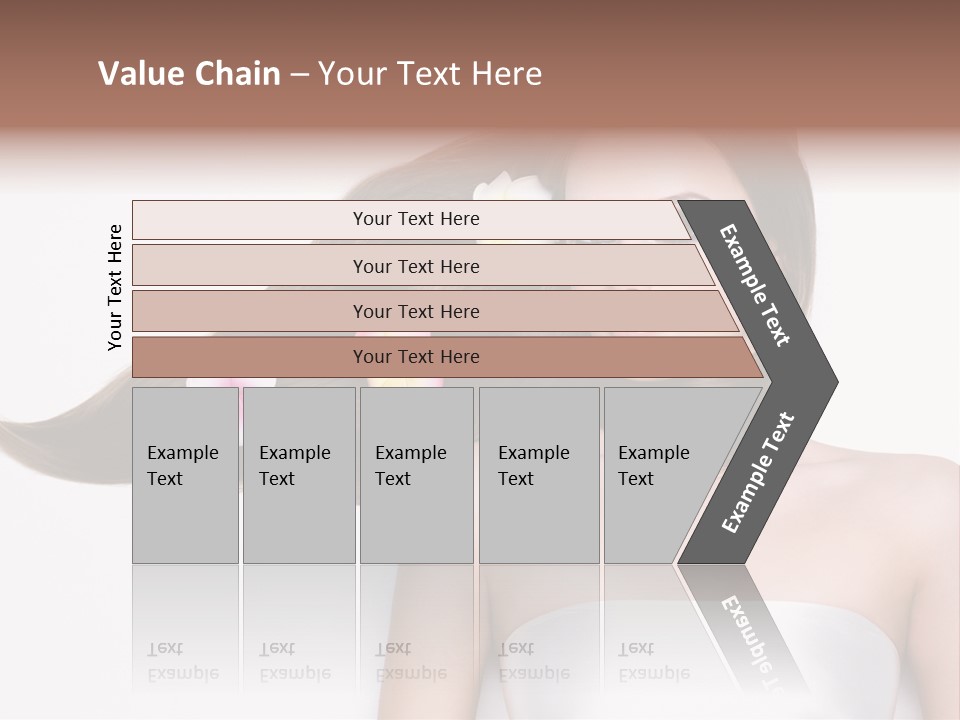 Caucasian Flower Teenager PowerPoint Template