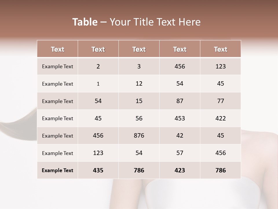 Caucasian Flower Teenager PowerPoint Template