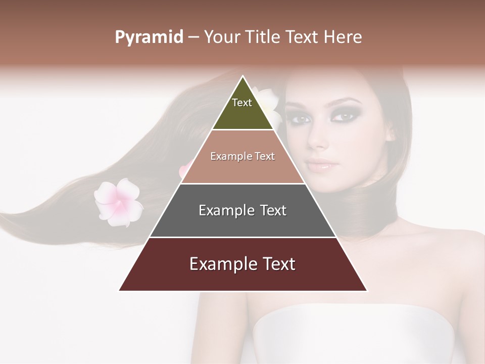 Caucasian Flower Teenager PowerPoint Template