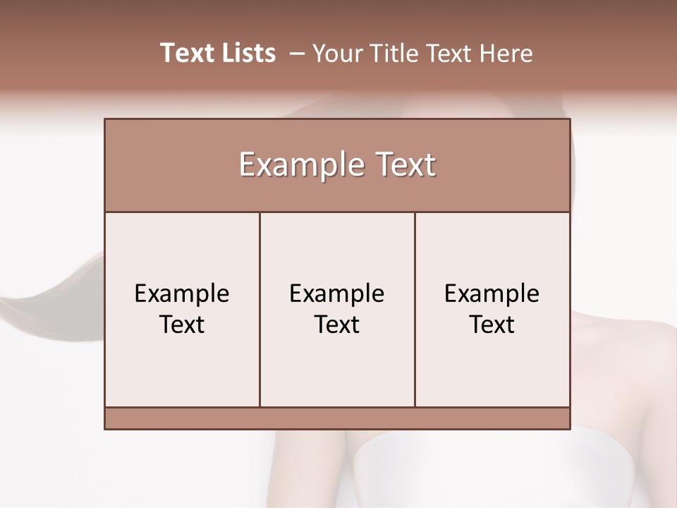 Caucasian Flower Teenager PowerPoint Template