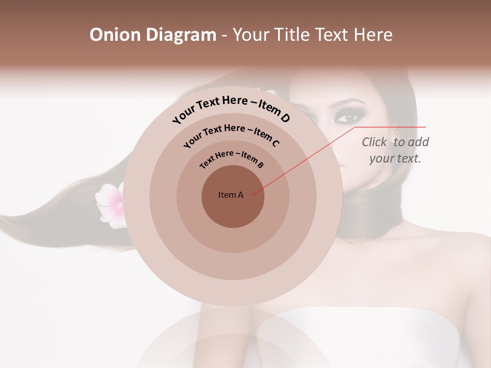 Caucasian Flower Teenager PowerPoint Template