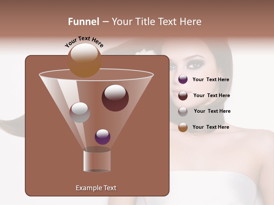 Caucasian Flower Teenager PowerPoint Template