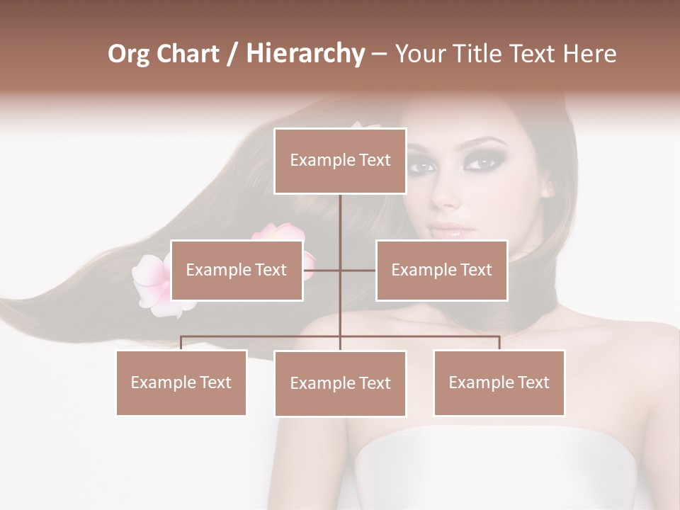 Caucasian Flower Teenager PowerPoint Template