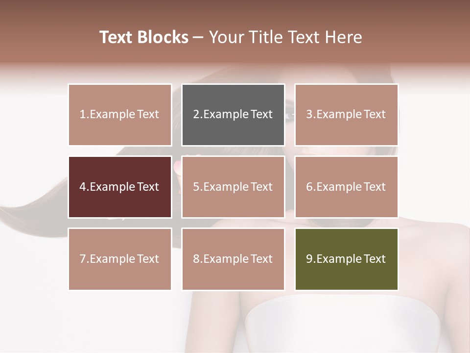 Caucasian Flower Teenager PowerPoint Template