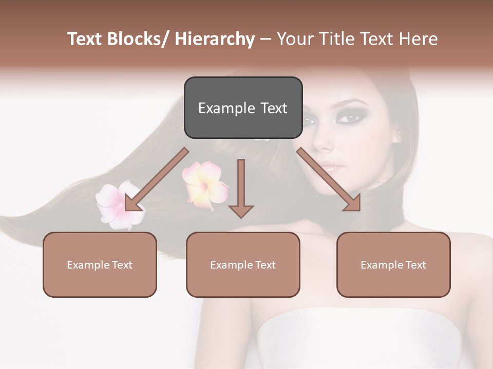 Caucasian Flower Teenager PowerPoint Template